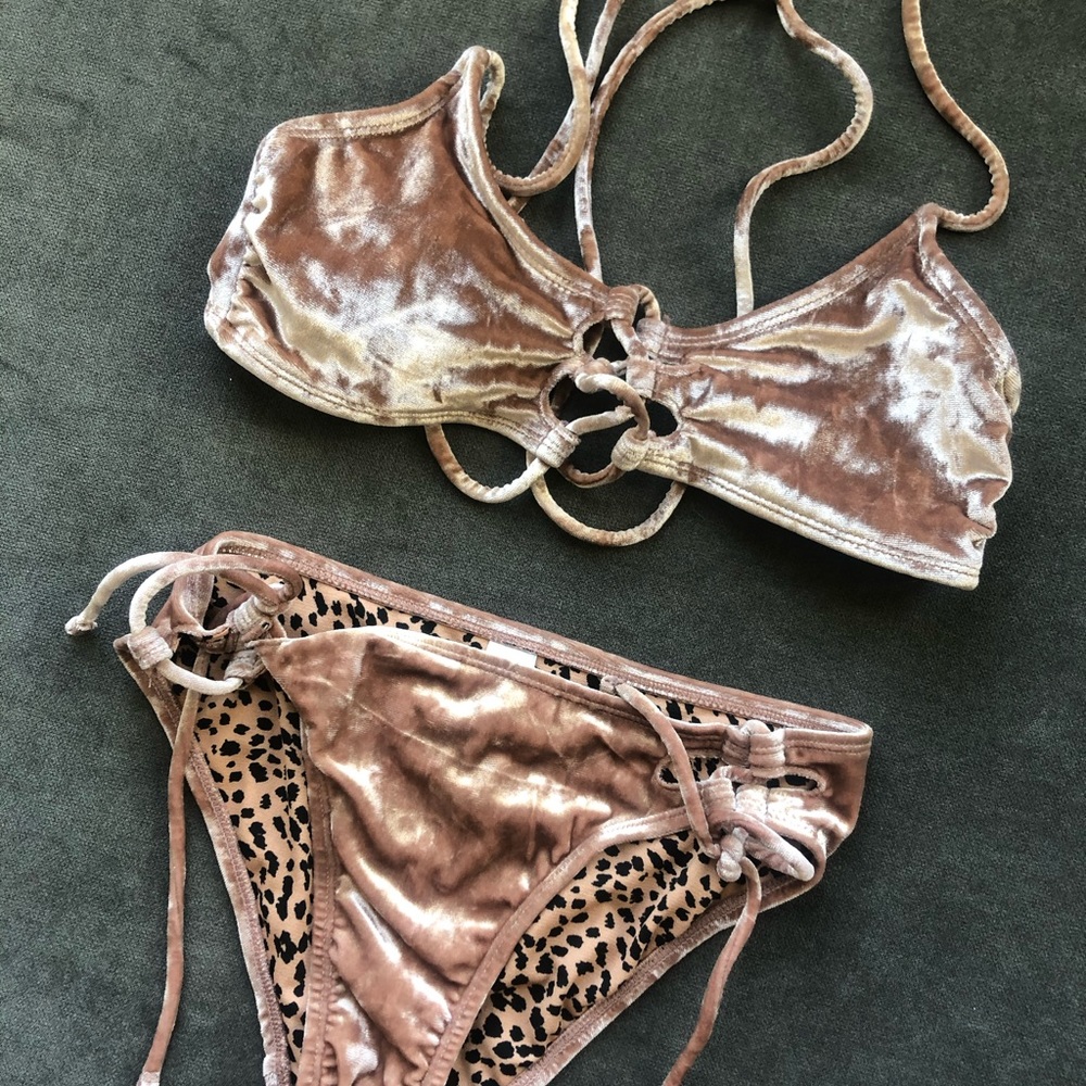 Furry Pink Bathing Suit